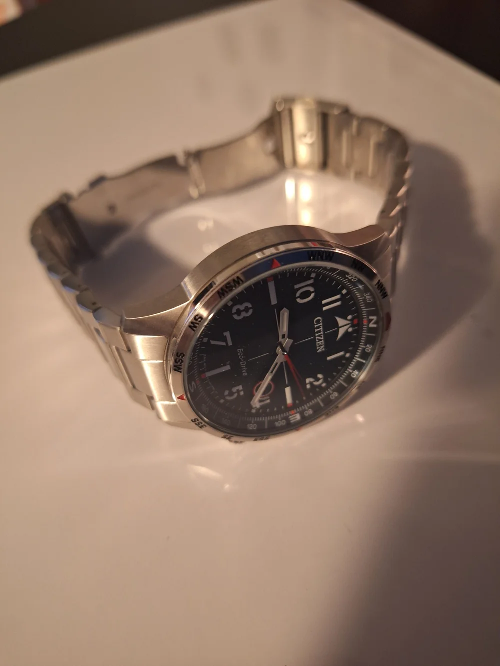 Citizen Men’s Silver Stainless Steel Watch with Green Dial